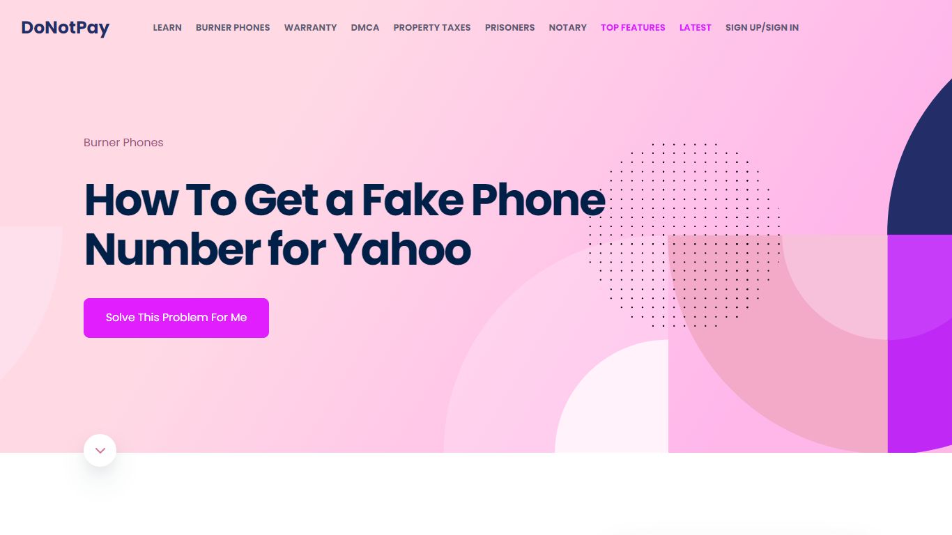 Ways To Find a Fake Phone Number for Yahoo [Pro Tips] - DoNotPay